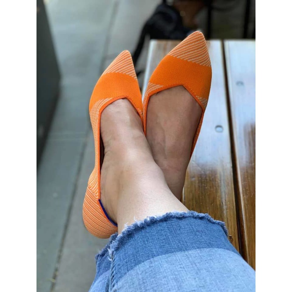NEW Rothy's Pointed Sherbert Flats 9.5 RARE